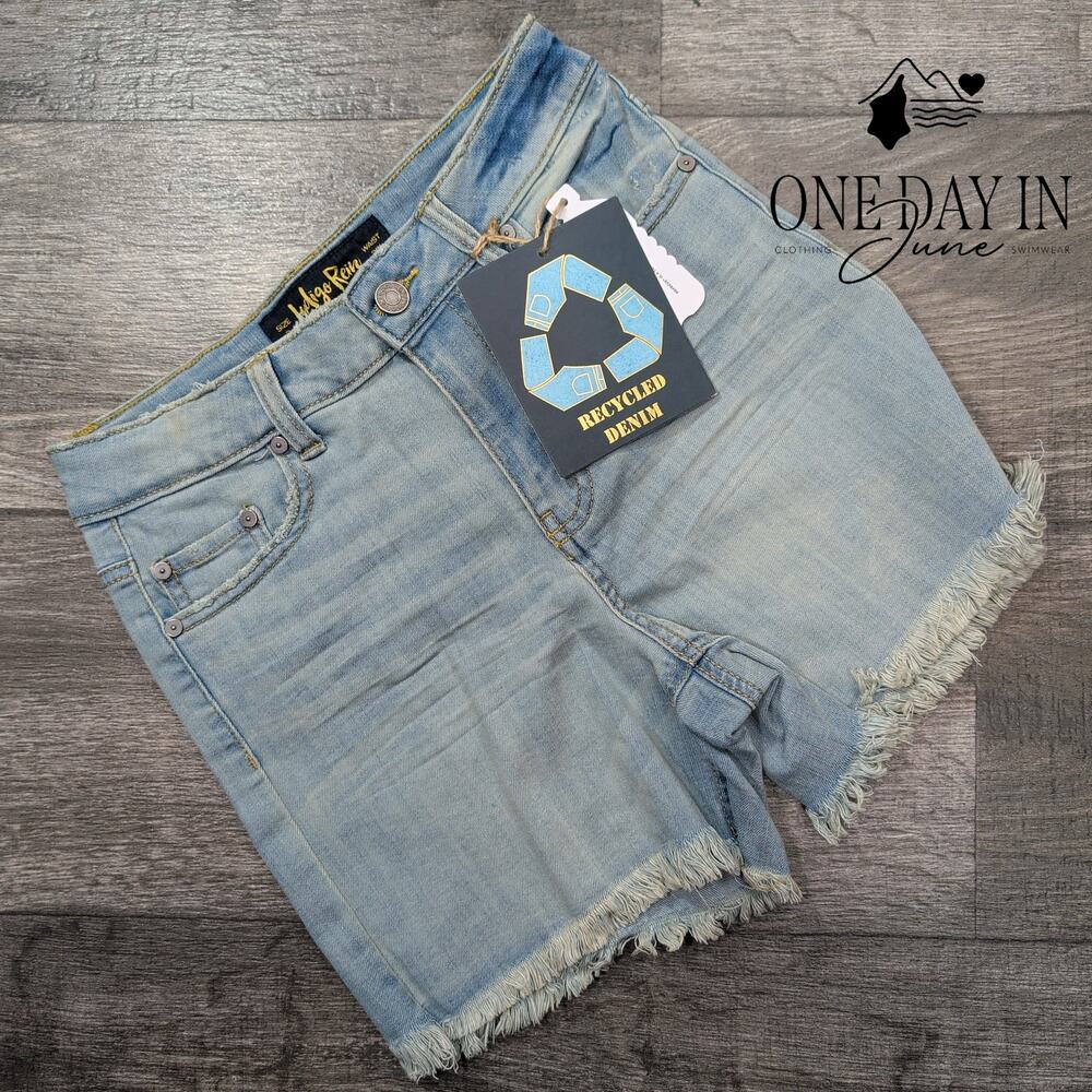 Indigo Rein Juniors Super High Rise Denim Shorts Size 3